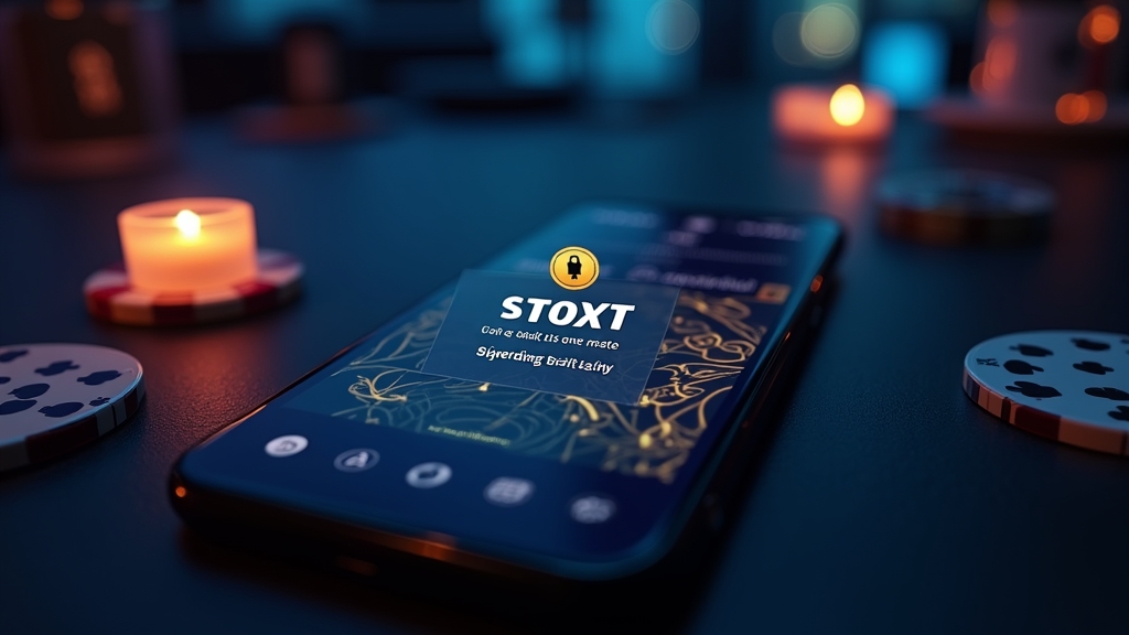 Smartphone installing an APK beside a neon-lit casino background