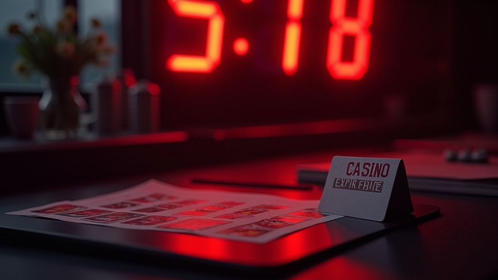 Casino bonus countdown with payment icons and expiry warning
