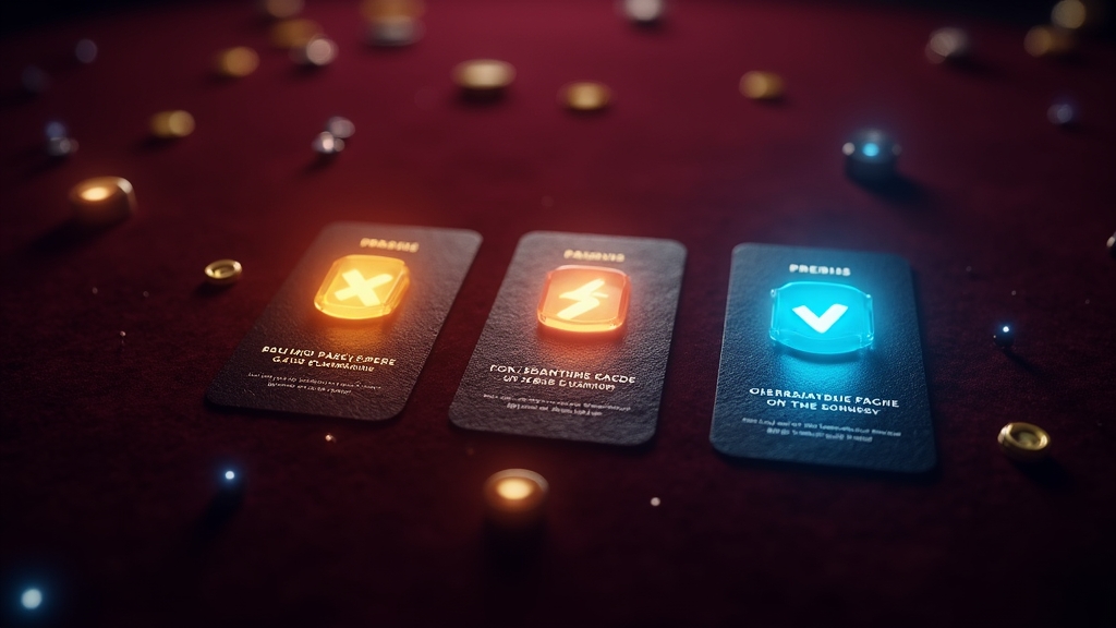 Three casino bonus offer cards beside a promo code keypad